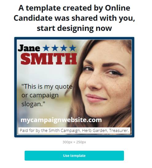 Political Candidate Graphic Templates